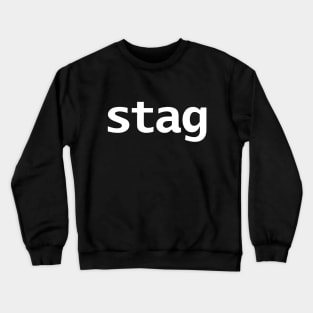 Stag Minimal Typography Crewneck Sweatshirt